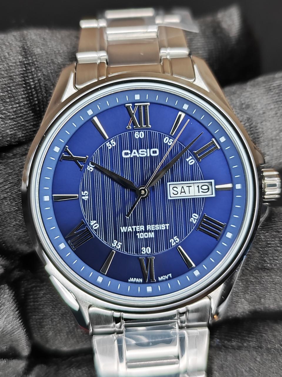 Наручные часы мужские Casio MTP-1384D-2A Timeless Collection со стальным корпусом/водозащитой 100 м Синий (2738128716) Наручные часы мужские Casio MTP-1384D-2A Timeless Collection со стальным корпусом/водозащитой 100 м Синий (2738128716)