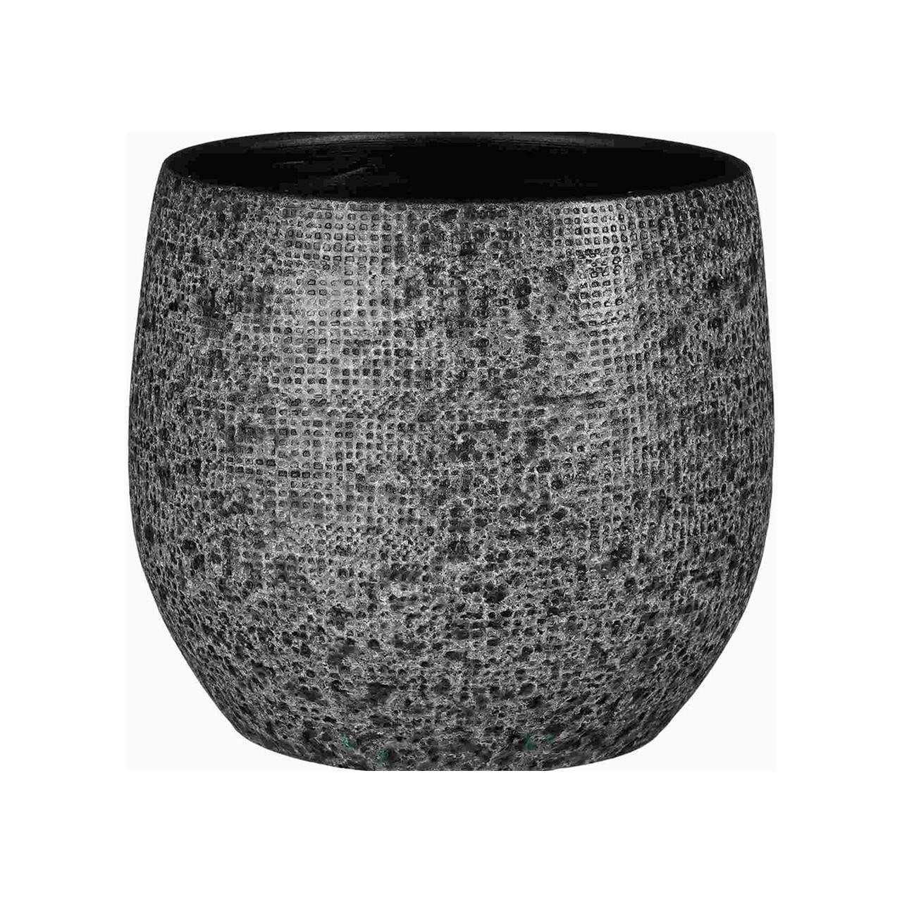 Кашпо Edelman Enrique pot round 22х21 см Серый (A-025748)