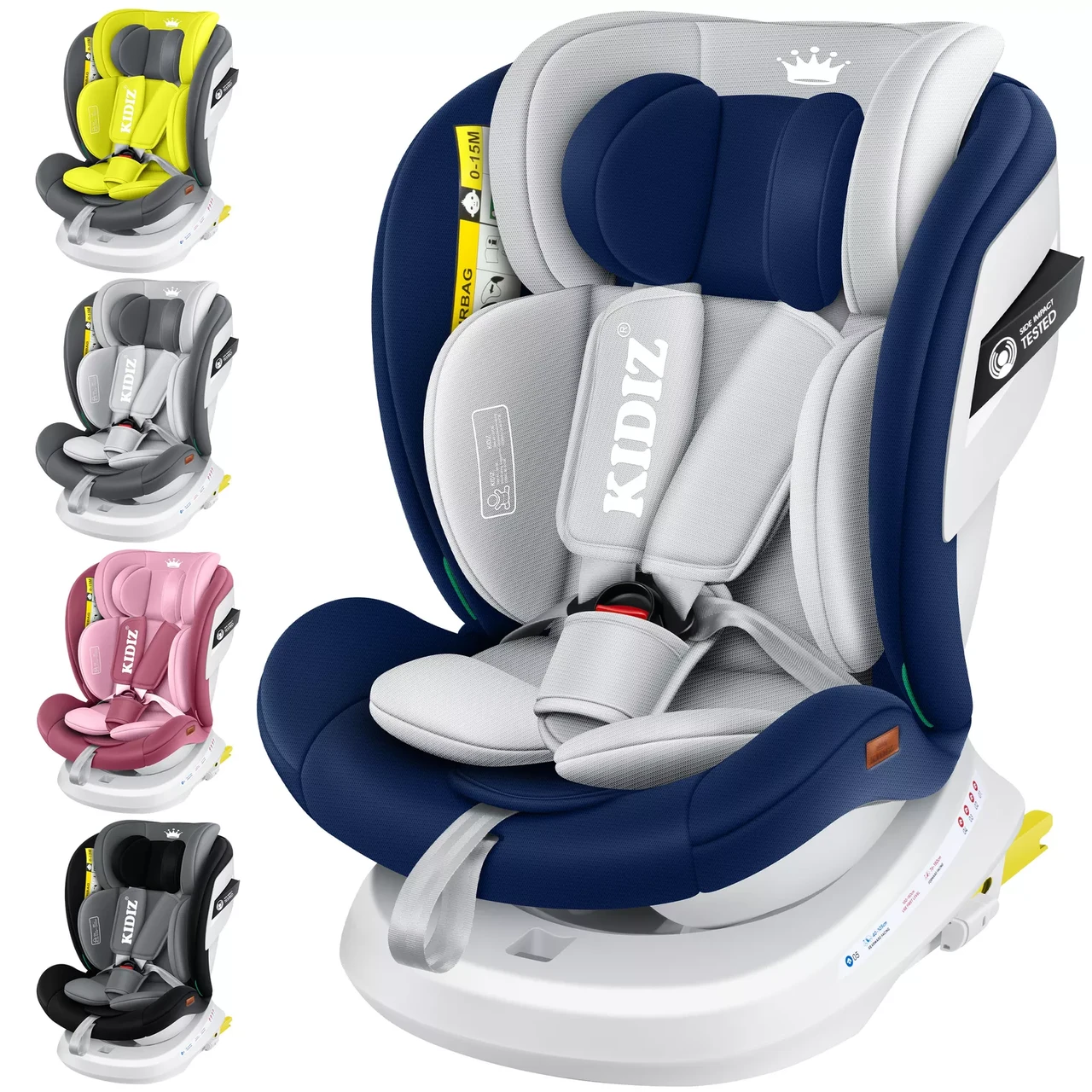 Автокресло детское KIDIZ 0-36 кг с ISOFIX 360° - фото 8 Автокресло детское KIDIZ 0-36 кг с ISOFIX 360° - фото 8