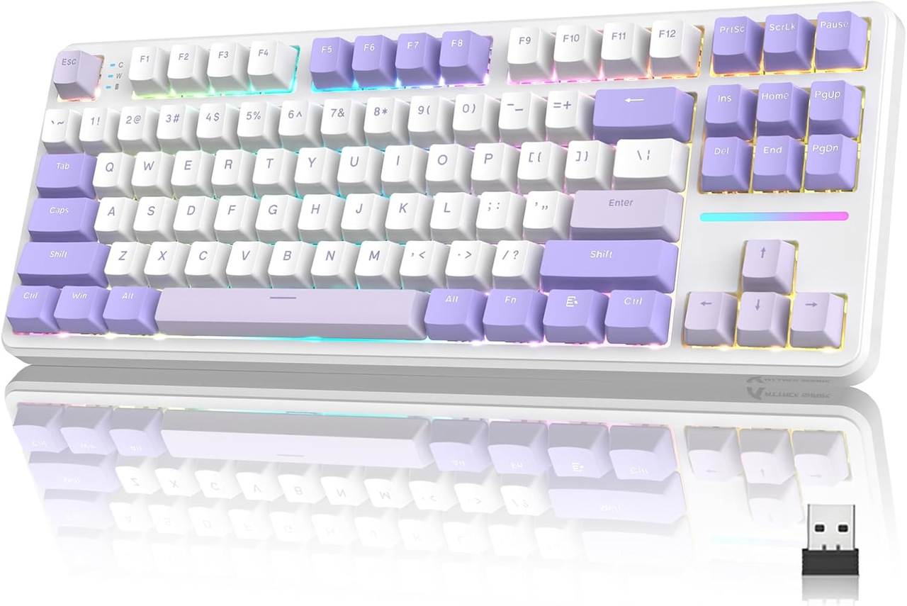 Клавіатура ігрова attack shark X87 бездротова механічна із RGB підсвічуванням з підтримкою HOT-SWAP