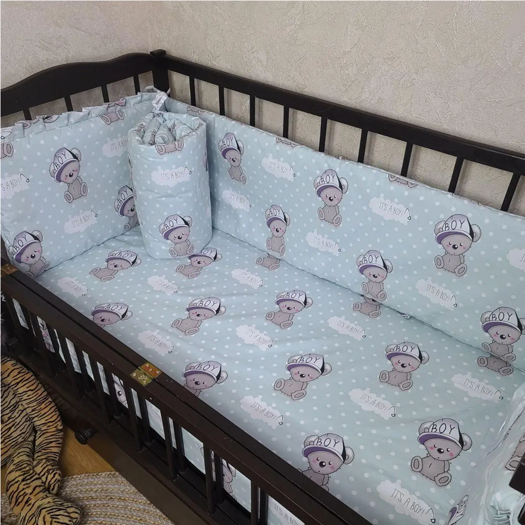 Бортики в кроватку на 4 стороны 120х60 см 4 части (4401) - фото 2 Бортики в кроватку на 4 стороны 120х60 см 4 части (4401) - фото 2