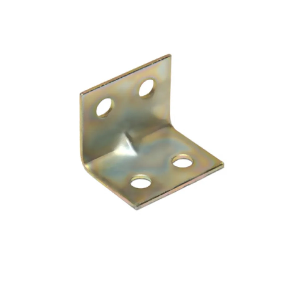 Кутник ХЗШП кріпильний оцинкований монтажний 17х17х24 мм (UK0739) Кутник ХЗШП кріпильний оцинкований монтажний 17х17х24 мм (UK0739)