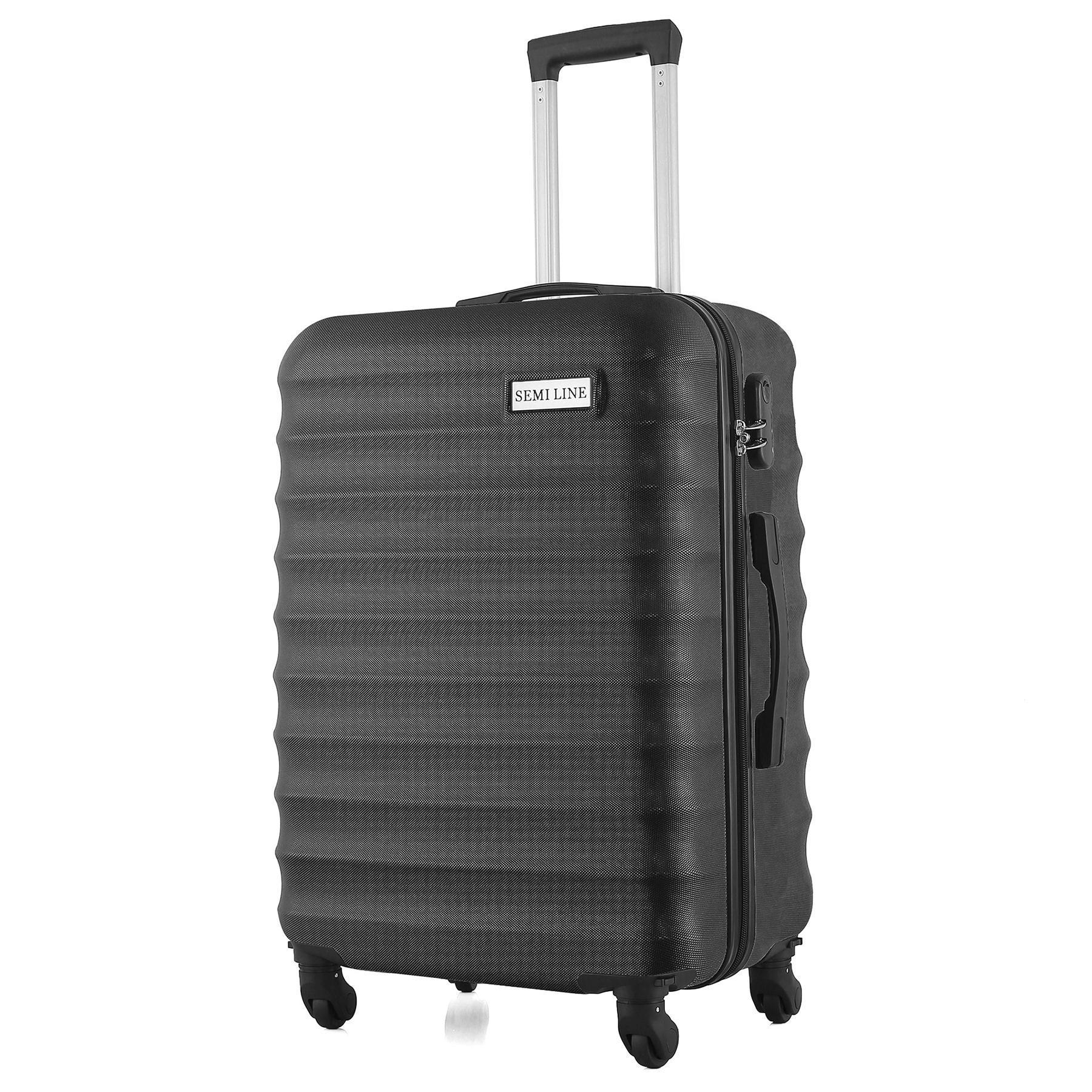 Валіза SEMI LINE 24" M Black (T5576-4)