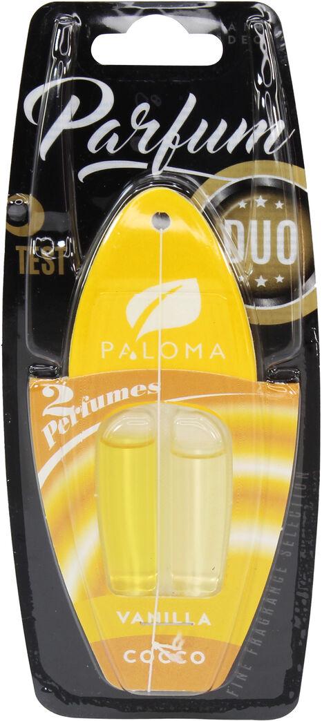 Ароматизатор для авто Paloma Duo Vanilla+cocco на зеркало жидкий (0360050)