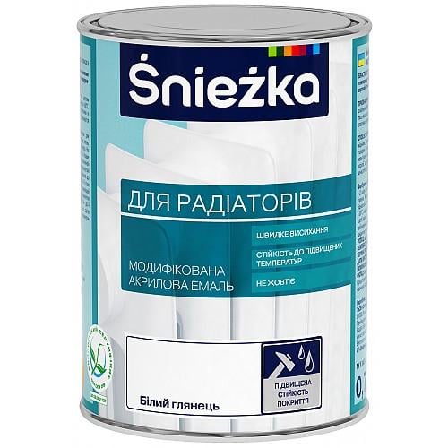 Емаль акрилова Sniezka для батарей 0,75 л Білий глянсовий (28715592)