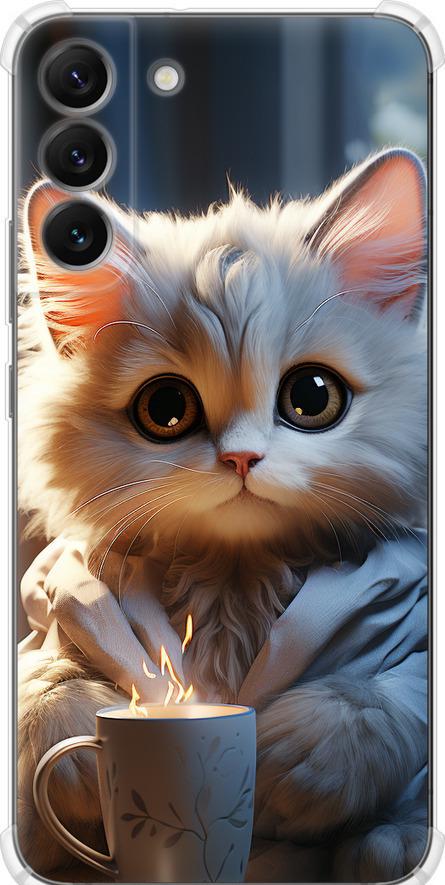 Чехол на Samsung Galaxy S22 Plus White cat (5646sp-2495-42517)