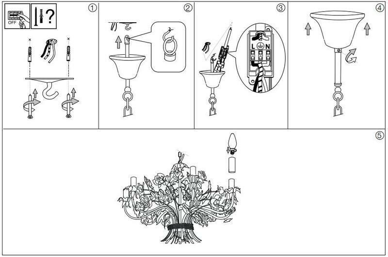 Люстра Ideal Lux Camilla (168081) - фото 2