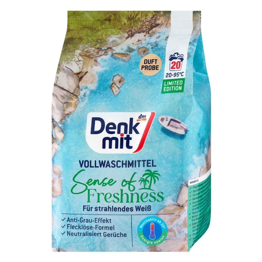Пральний порошок DenkMit Sense of Freshness для білої білизни 1,35 кг 20 прань (EPI-15102025-733)