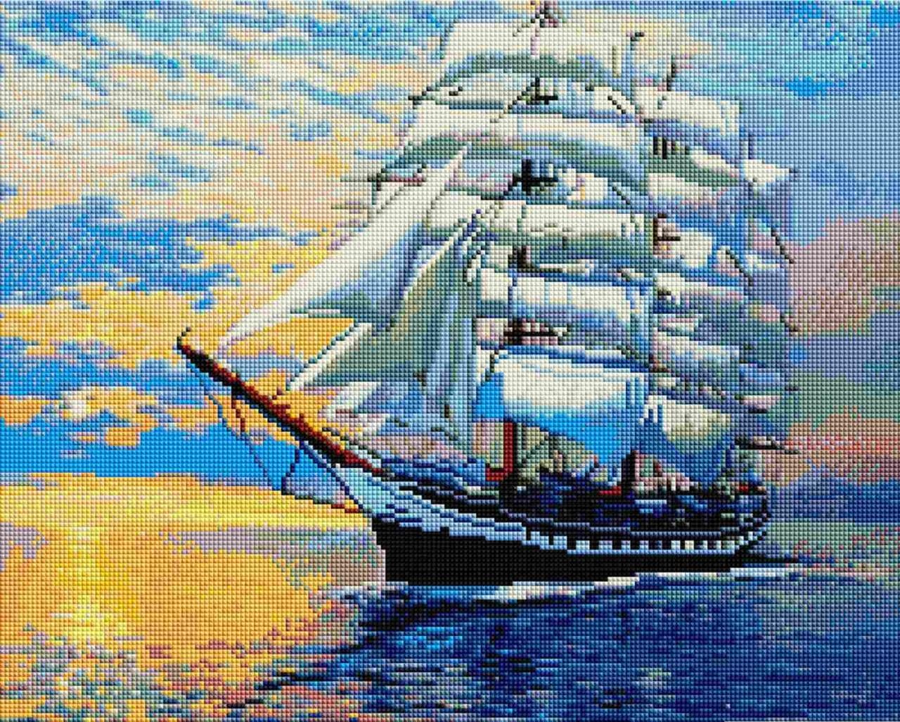 Алмазная мозаика ColorArt Корабль 40х50 см (SP078)