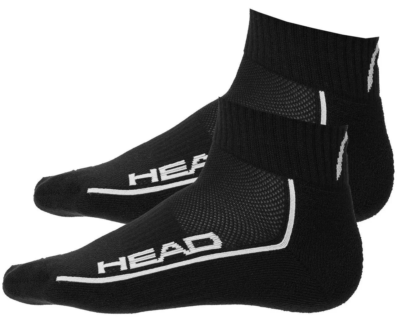 Шкарпетки чоловічі Head All Sports Performance QUARTER 2P р. 39-42 Чорний (701229022-001 39-42)