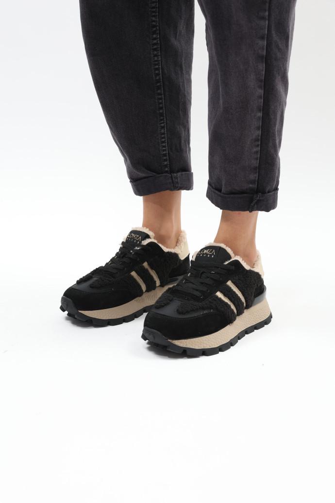 Кросівки LONZA 204673 р. 39 Чорний (22268_39) - фото 3 Кросівки LONZA 204673 р. 39 Чорний (22268_39) - фото 3