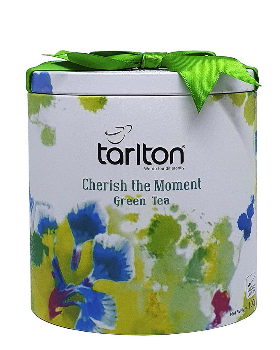 Чай зеленый Tarlton CHERISH the MOMENT Наслаждение цейлонский листовой ганпаудер 100 г (53242)