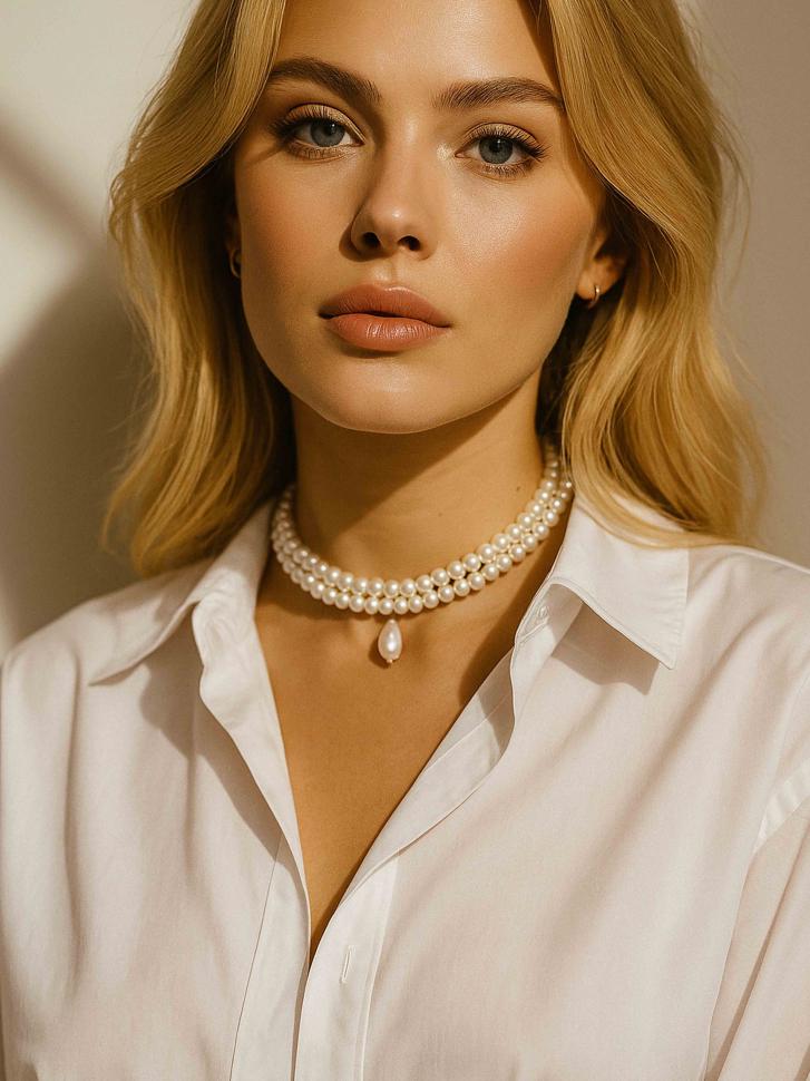 Чокер LeBijou з перламутром в два ряди (4807) Чокер LeBijou з перламутром в два ряди (4807)