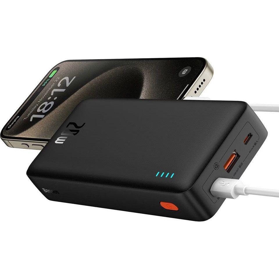 Батарея портативна BASEUS Airpow P10022804113-00 20000mAh 20W Black - фото 6 Батарея портативна BASEUS Airpow P10022804113-00 20000mAh 20W Black - фото 6