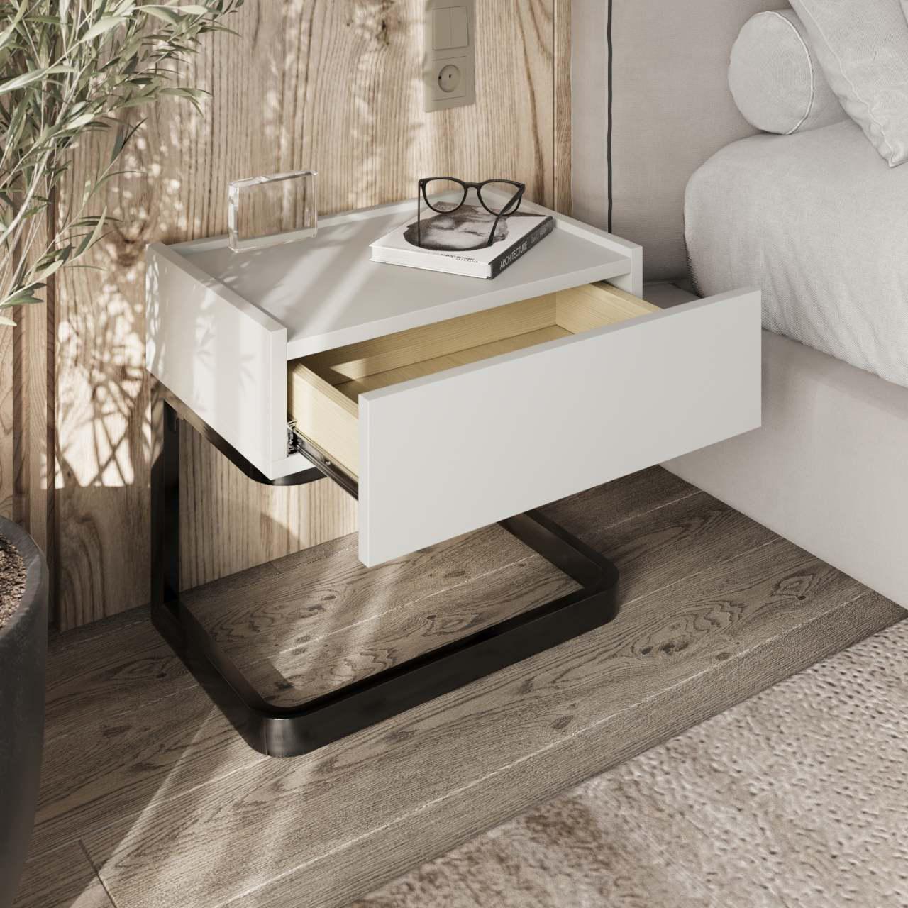 Тумба прикроватная Win Мебель Air в минималистическом стиле Серая Мышка (27766419) - фото 3 Тумба прикроватная Win Мебель Air в минималистическом стиле Серая Мышка (27766419) - фото 3