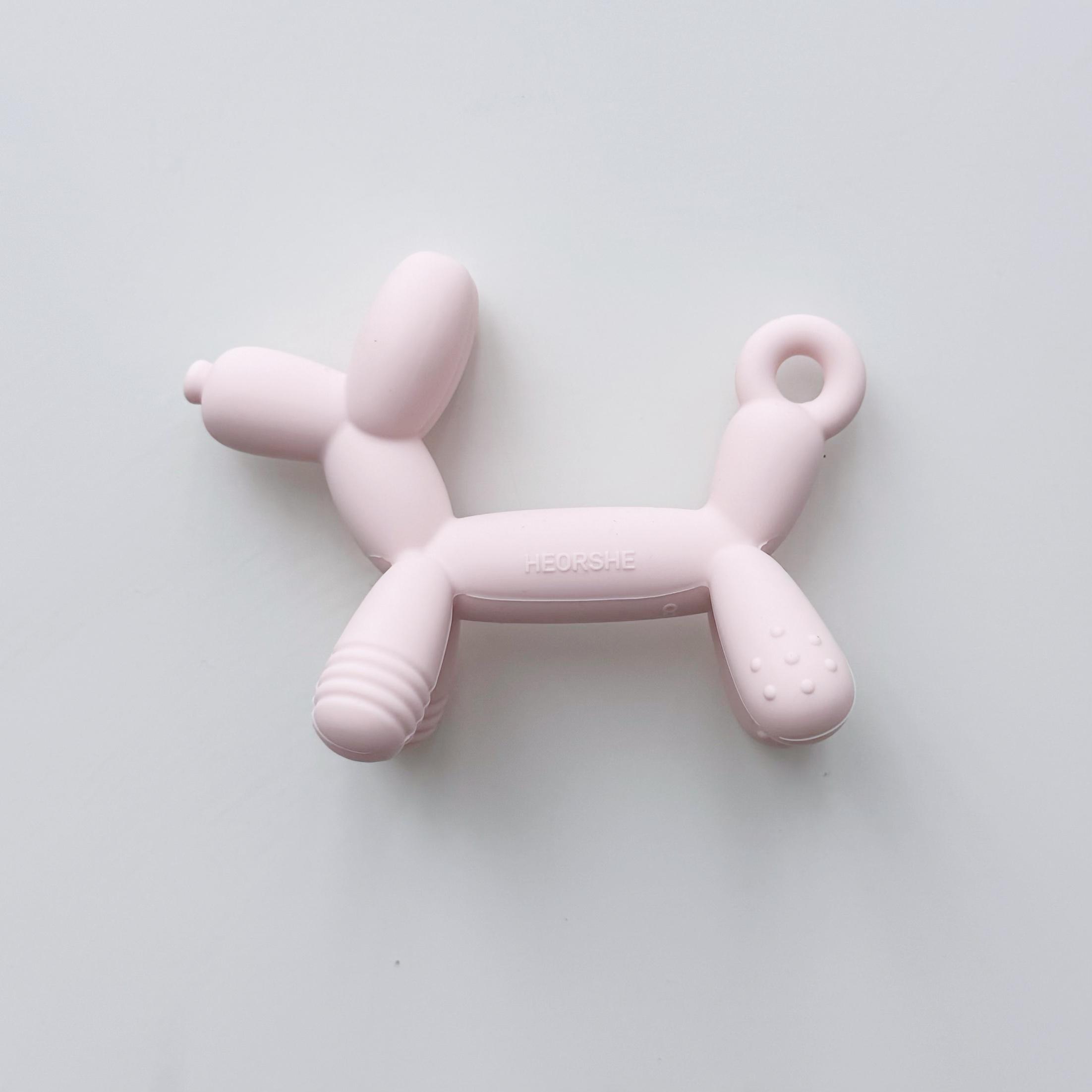 Прорезыватель силиконовый HEORSHE Puppy Pink