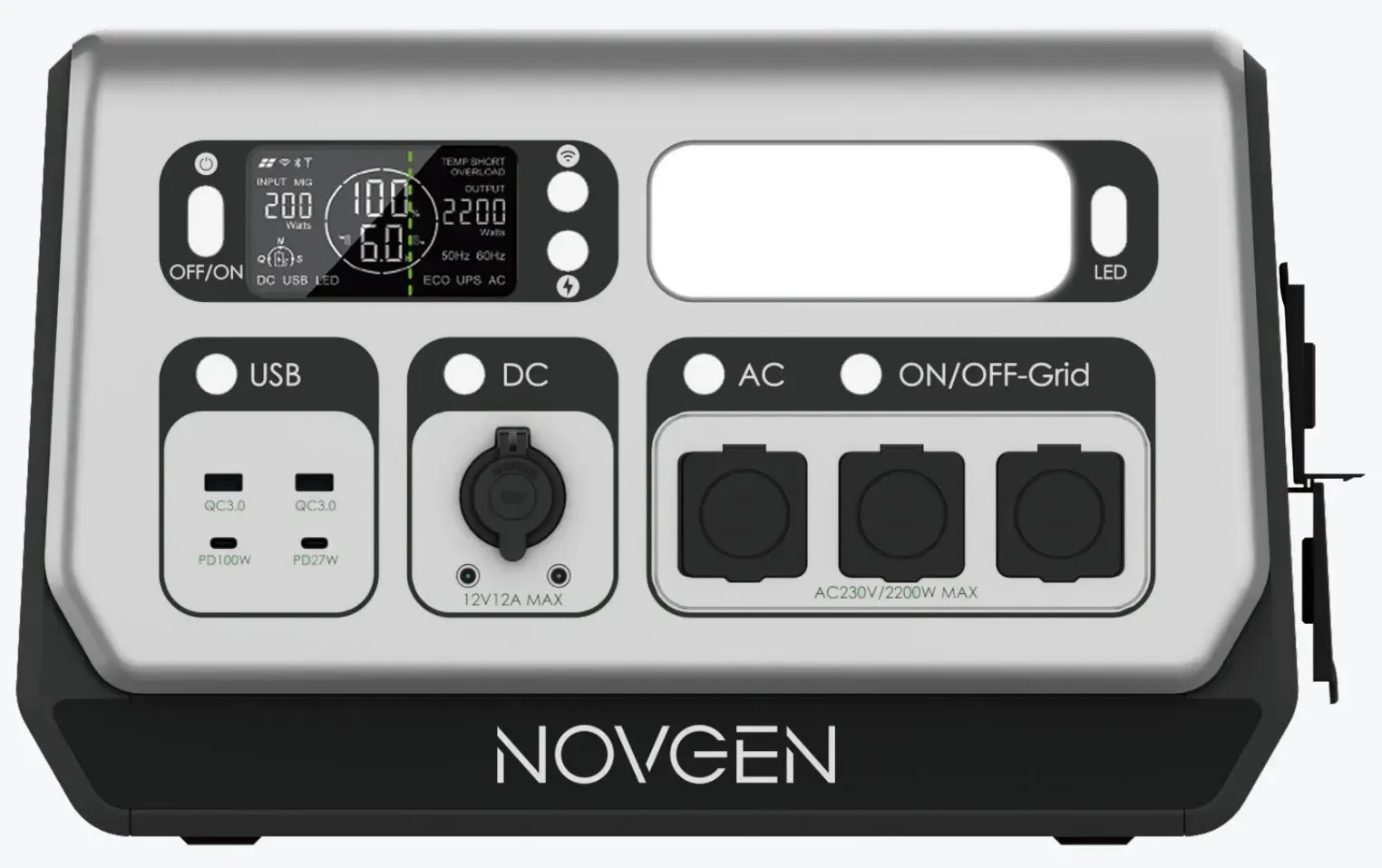 Электростанция аккумуляторная Novgen NOVB2048 2200 Вт LiFePO4 3500 циклов (30634209)