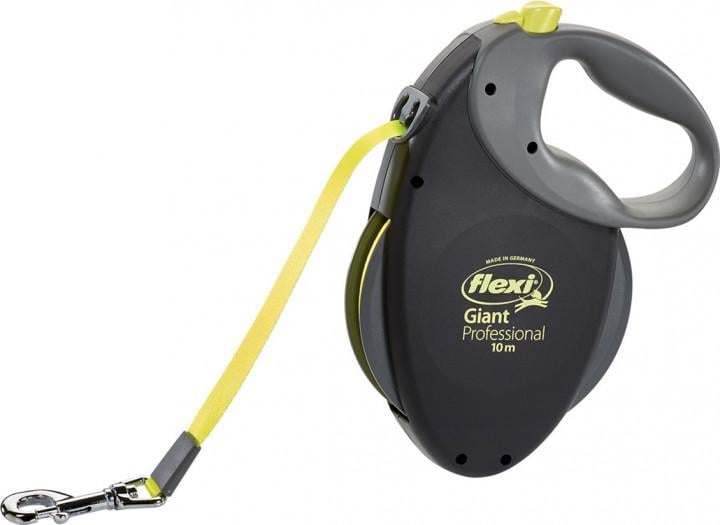 Рулетка-поводок FLEXI Giant Professional Neon L 10 м до 50 кг Черный (1151264282)