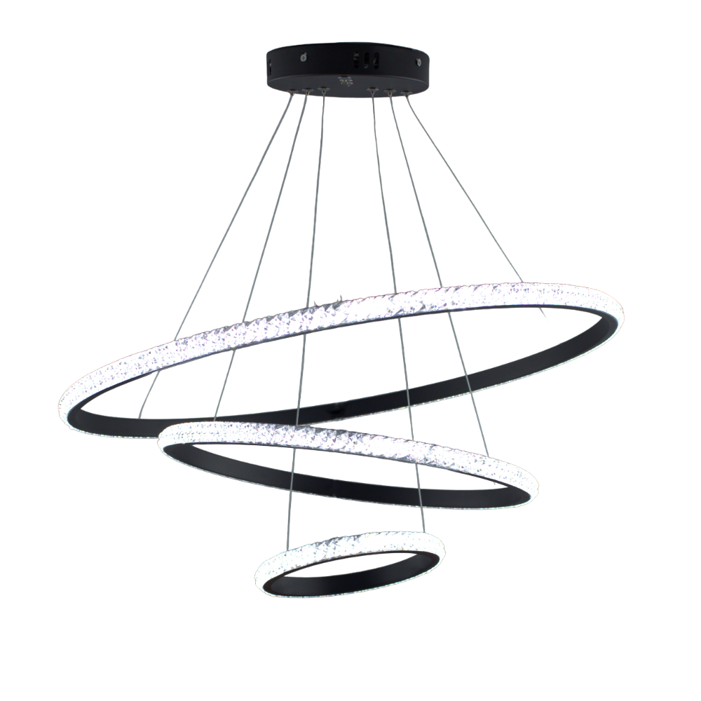 Люстра управляемая светодиодная AKRILIKA 3R On/Off 70W Black