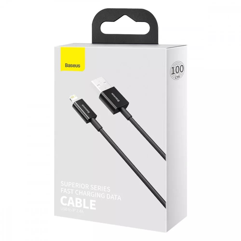 Кабель Baseus CALYS-A03 Superior Series Fast Charging Lightning 2,4 A 1 м Black - фото 5