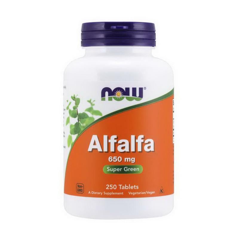 Люцерна NOW Alfalfa 650 мг 250 табл.