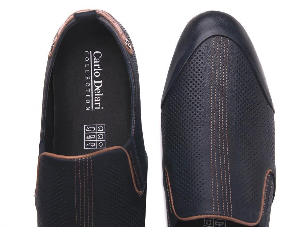 Мокасини Carlo Delari 7142051 р. 39 Темно-синій (3590) - фото 4