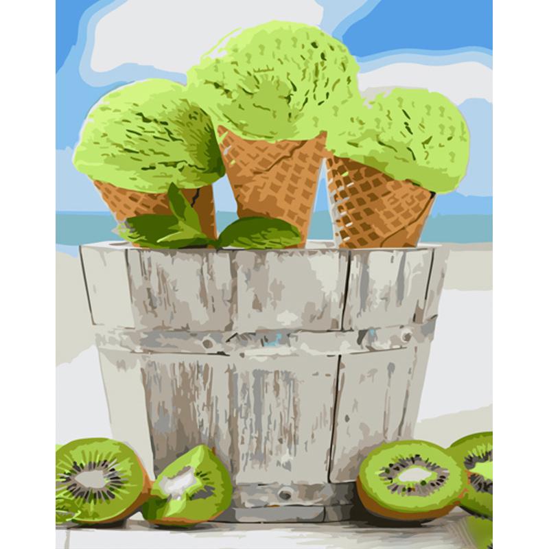 Картина по номерам Strateg Премиум Летняя прохлада с лаком 40х50 см (GS1332)