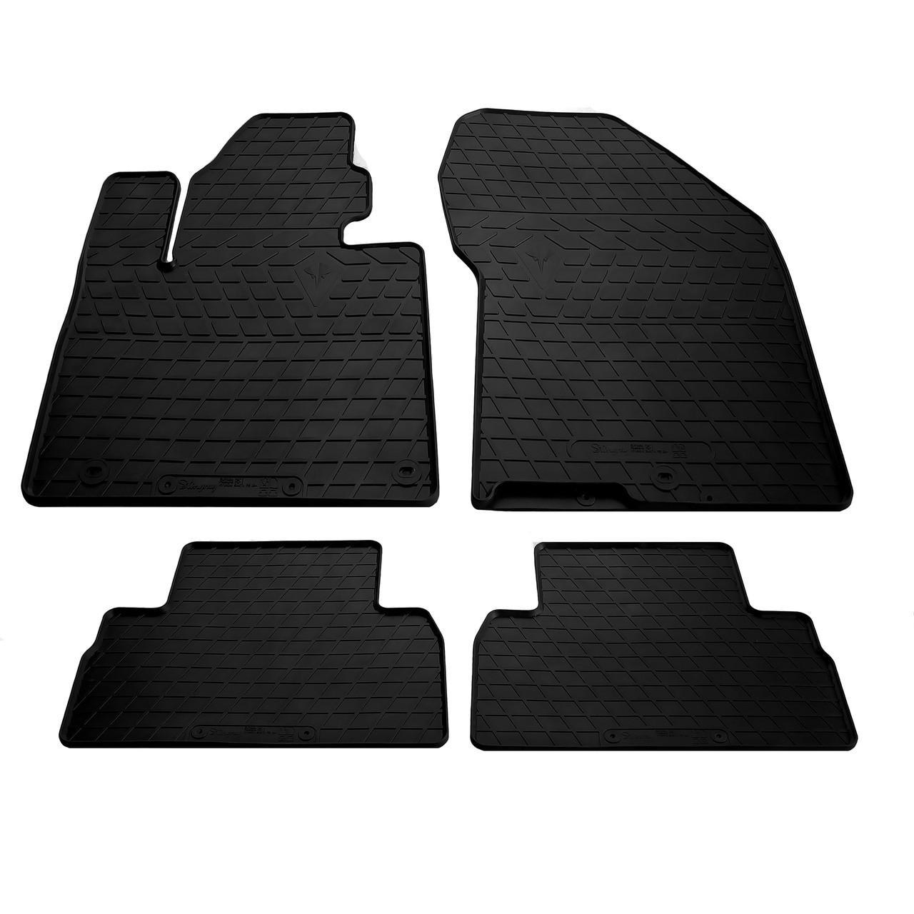 Коврики резиновые Stingray для Hyundai Santa Fe 18- design 2016 4 шт. (1009274)