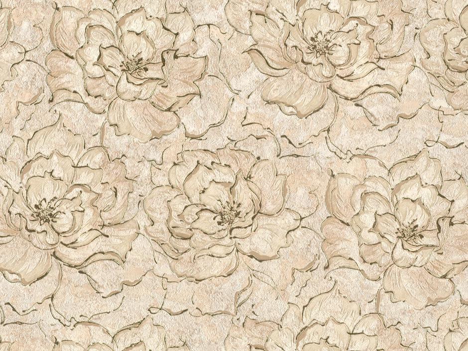 Обои флизелиновые Primo Флоренция 9007-02 Декор винил горячего тиснения 1,06х10,05 м Пудровый