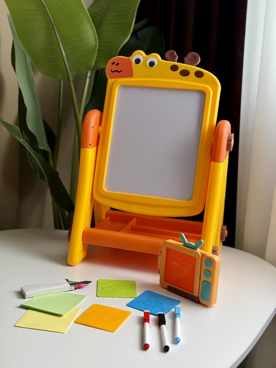 Мольберт Жираф с конструктором и маркерной доской 2в1 (35) - фото 10 Мольберт Жираф с конструктором и маркерной доской 2в1 (35) - фото 10