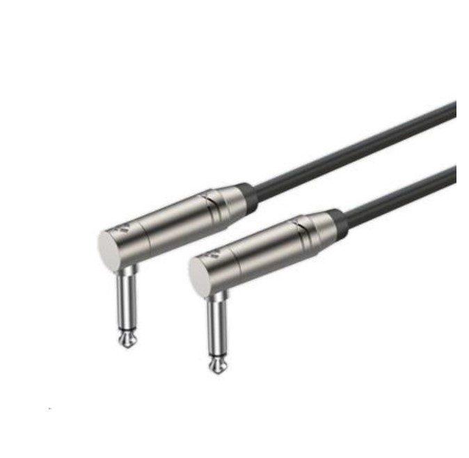 Кабель инструментальный/гитарный/межблочный Roxtone SGJ-J230-L03 угловой Jack 6,3-Jack 6,3 0,3 м