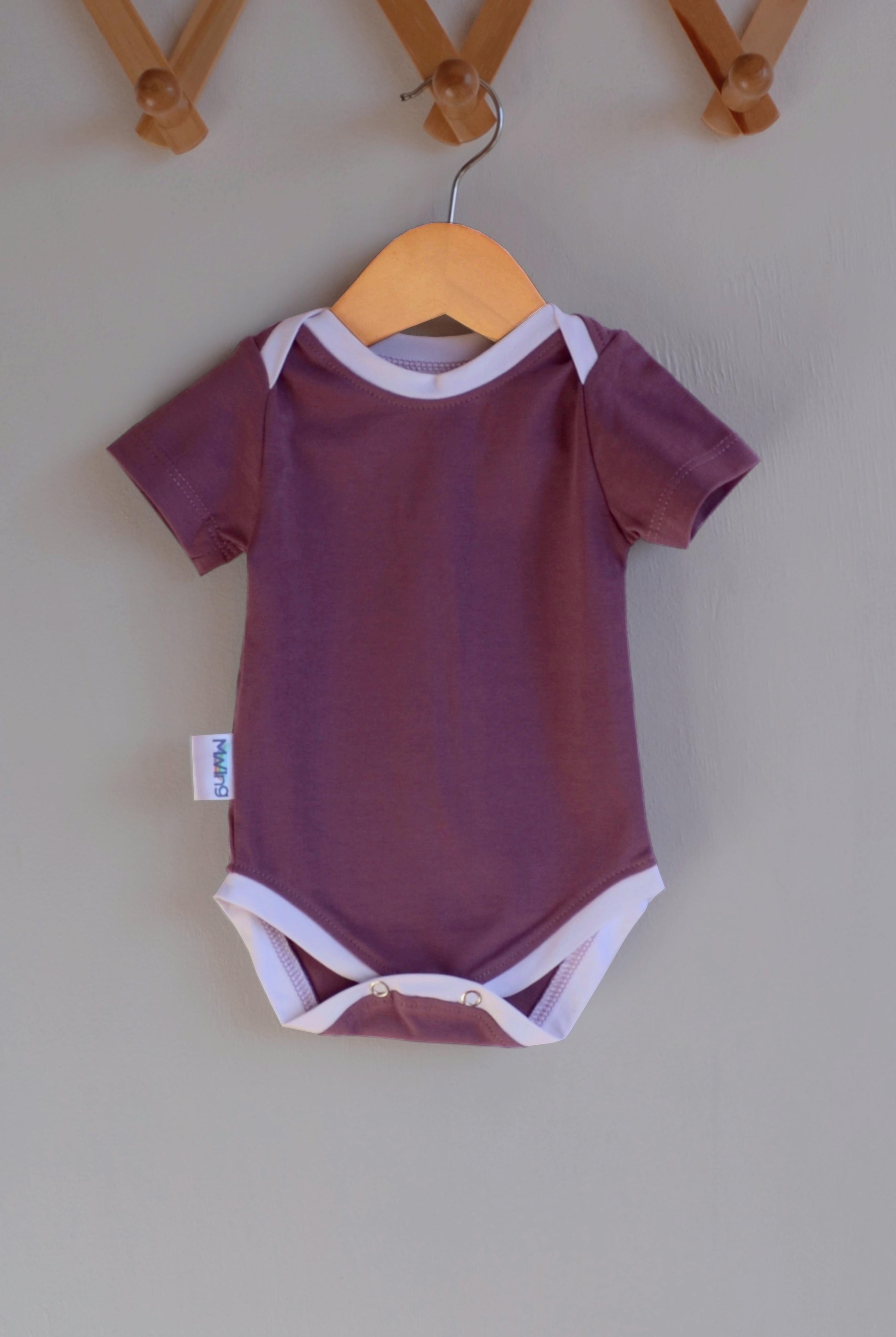 Боди детское унисекс Mwing Amsterdam 56 см Темный визон