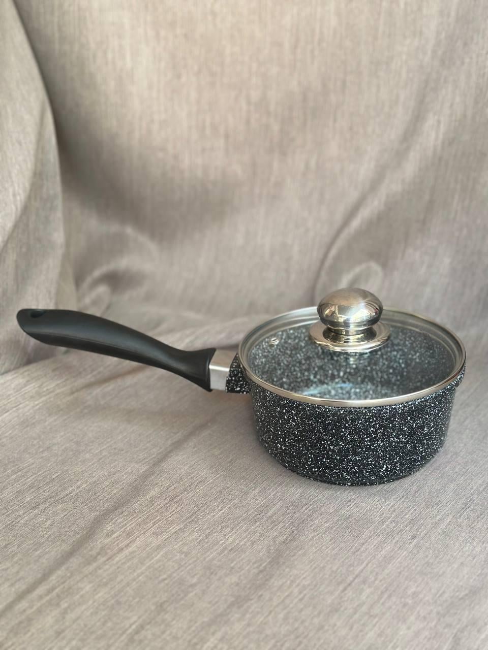 Кухонный ковш Styleberg ST-3016 с гранитным покрытием 1,4л Черный (18954255)