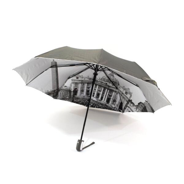 Зонт женский Bellissimа 10 спиц антиветер полуавтомат Серый (13274)