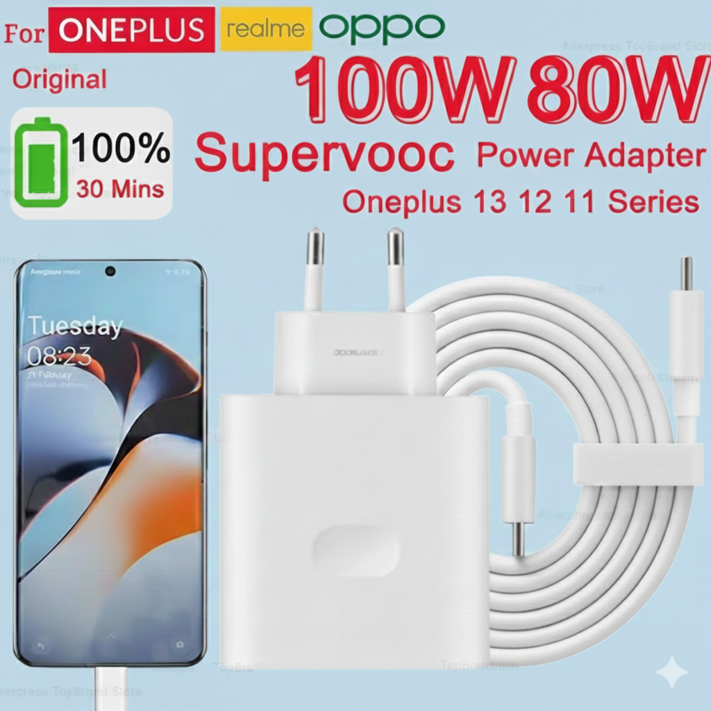 Зарядное устройство сетевое Realme SuperVOOC 100W OEM с кабелем 1 м (30773253) - фото 9 Зарядное устройство сетевое Realme SuperVOOC 100W OEM с кабелем 1 м (30773253) - фото 9