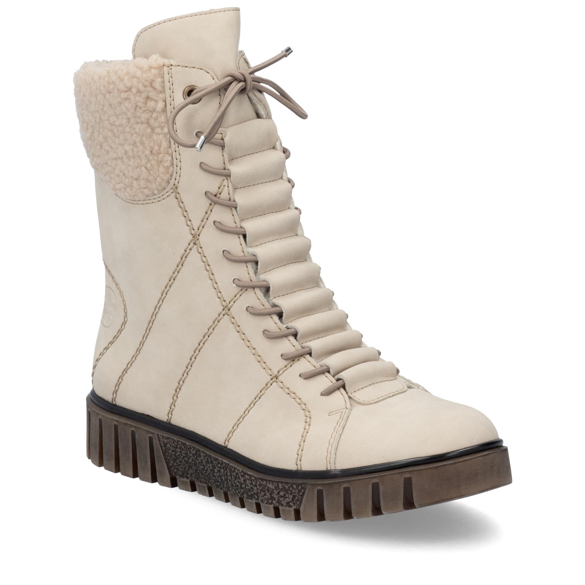 Ботинки женские зимние RIEKER повседневные р. 39 Бежевый (013847-39)