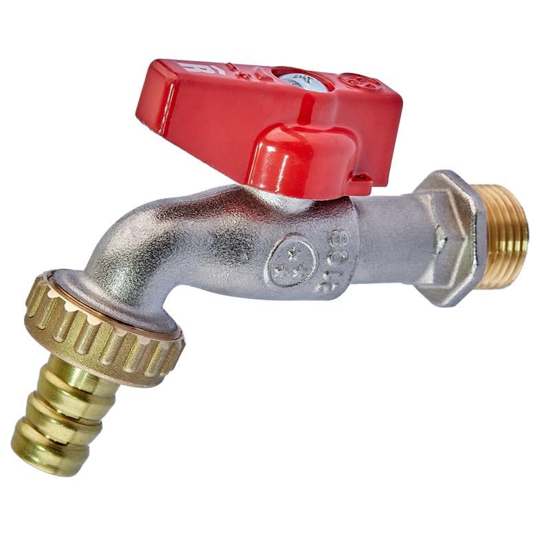 Кран шаровой поливочный Roho R363-050 RO0240 1/2" нр-штуцер (232144)