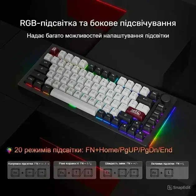 Клавіатура ігрова AKKO 5075b Plus V3 Pro бездротова механічна Cream/Yellow - фото 5 Клавіатура ігрова AKKO 5075b Plus V3 Pro бездротова механічна Cream/Yellow - фото 5