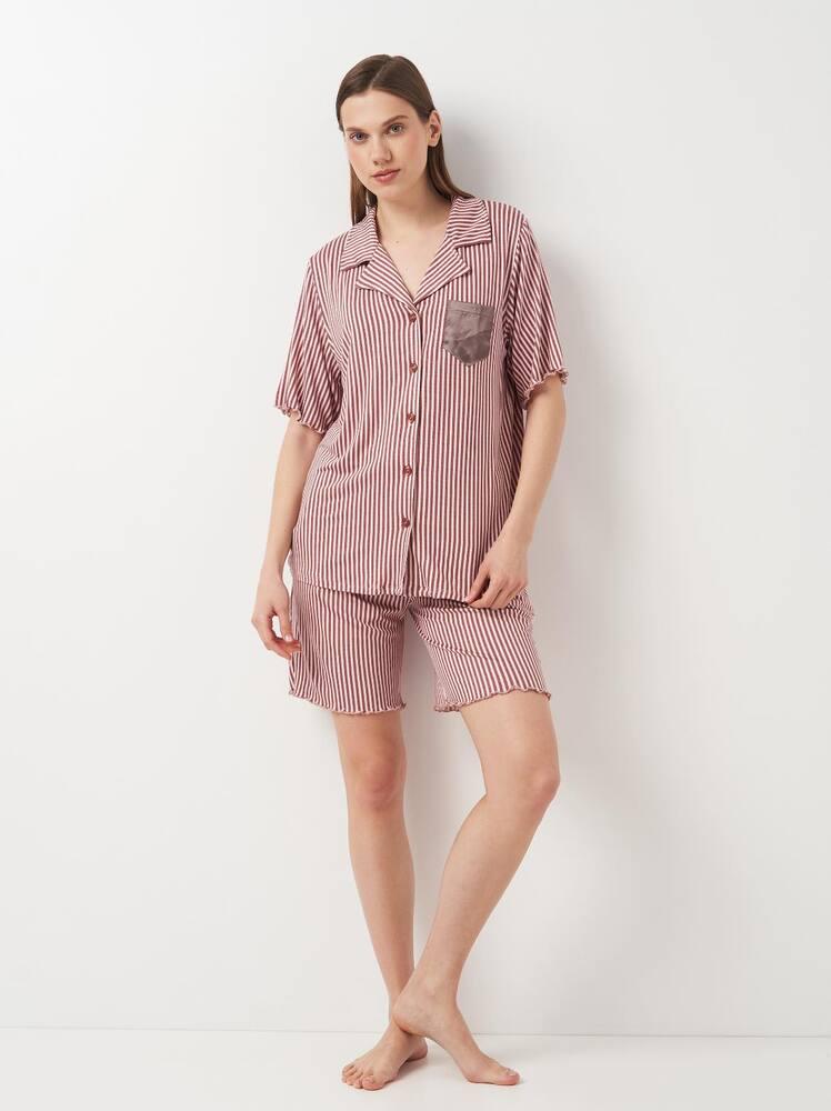 Пижама Angels Secret 22167x21 женская XL Бордово-розовый - фото 2 Пижама Angels Secret 22167x21 женская XL Бордово-розовый - фото 2