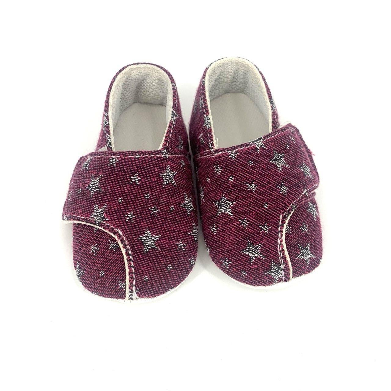 Пінетки-мокасини Stars 11 DomiKids довжина устілки 9 см Бордовий (32541086)