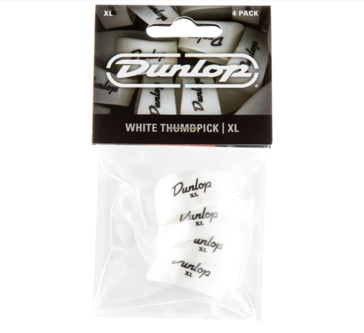 Медиатор Dunlop 9004R White Thumbpick Extra Large 12 шт. (122867)