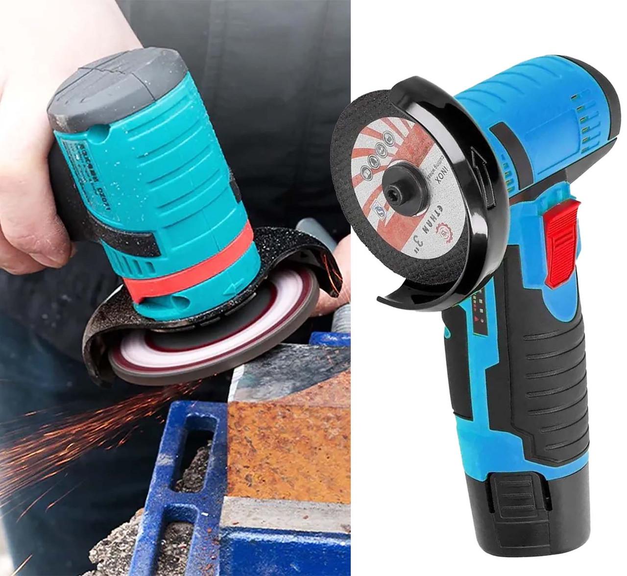 Гравер аккумуляторный 2в1 для реза шлифовки и полировки 19500 об/мин и 2 АКБ Синий - фото 5 Гравер аккумуляторный 2в1 для реза шлифовки и полировки 19500 об/мин и 2 АКБ Синий - фото 5