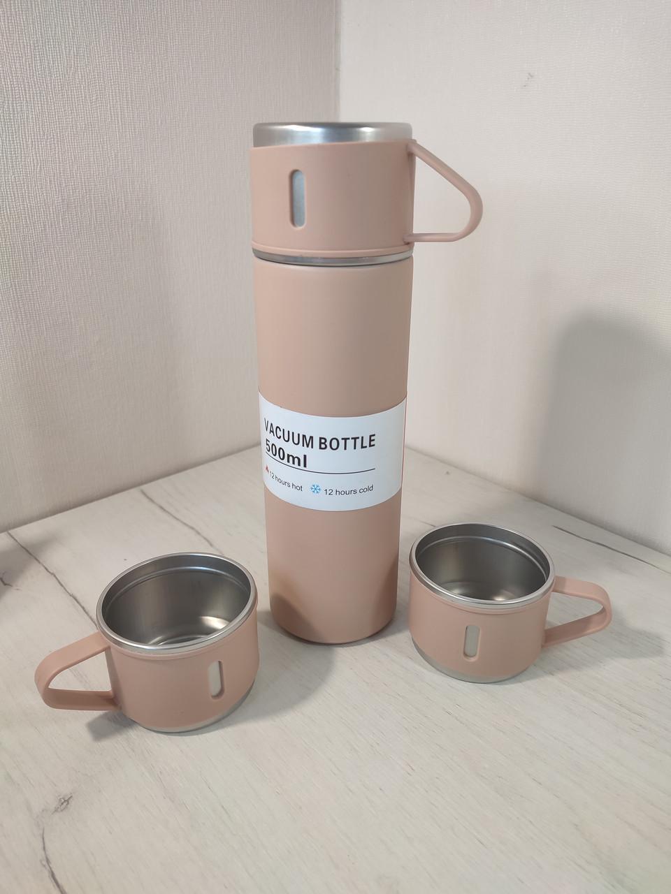 Термос Vacuum Flask SET вакуумный из нержавеющей стали Розовый - фото 7 Термос Vacuum Flask SET вакуумный из нержавеющей стали Розовый - фото 7
