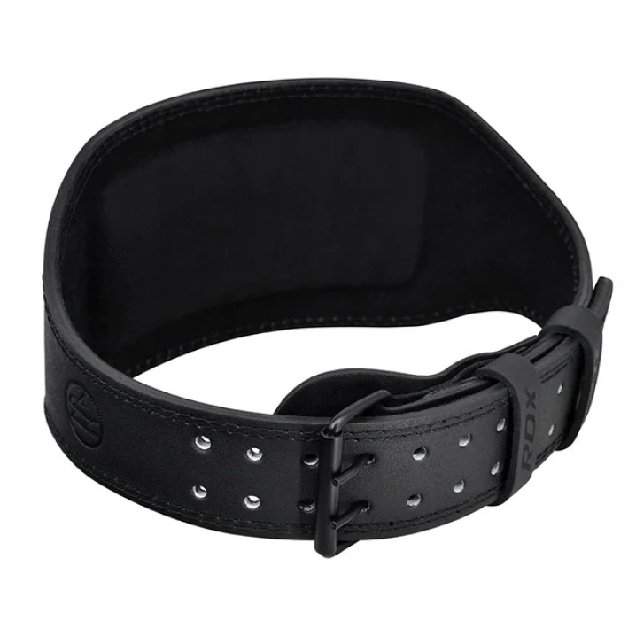 Пояс для важкої атлетики RDX 6 Inch Leather Gym Belt XL Чорний (3068185074)