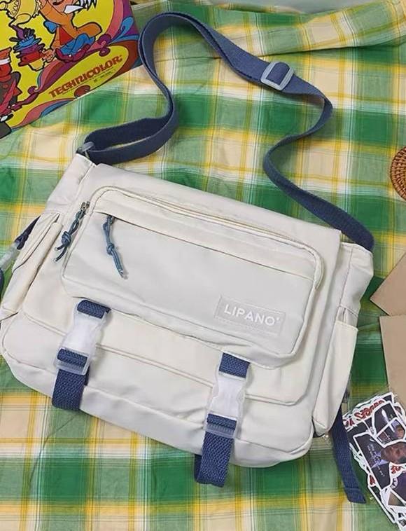 Сумка для университета/института с карманами Бежевый (А563) - фото 2 Сумка для университета/института с карманами Бежевый (А563) - фото 2