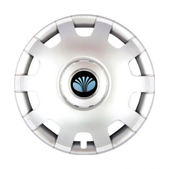 Автомобильные колпаки SKS 212 R14 с логотипом Daewoo 4 шт. Серебристый