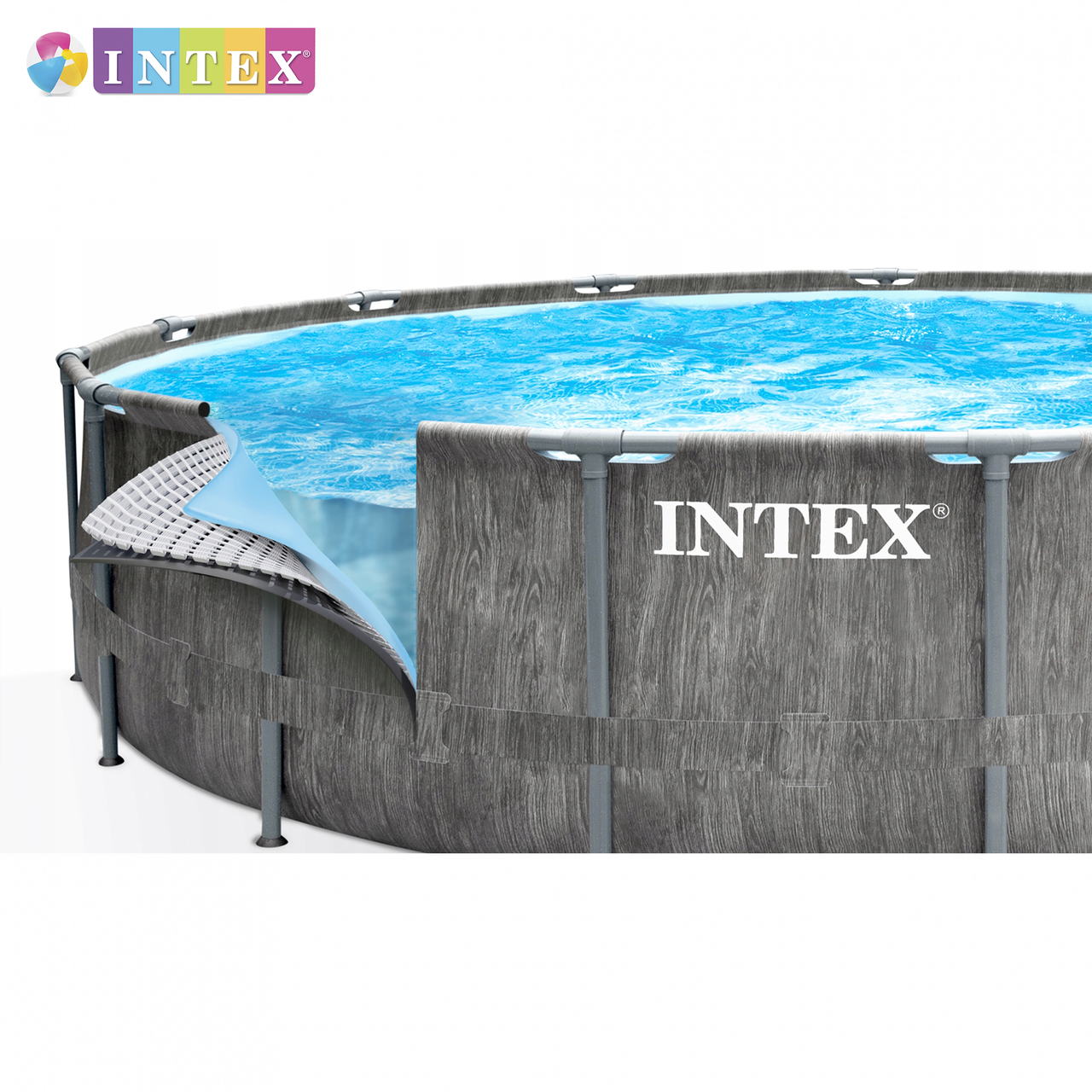 Басейн каркасний круглий Intex 26744 NP 549x122 см 24310 л + сходи/насос-фільтр (10855062) - фото 2