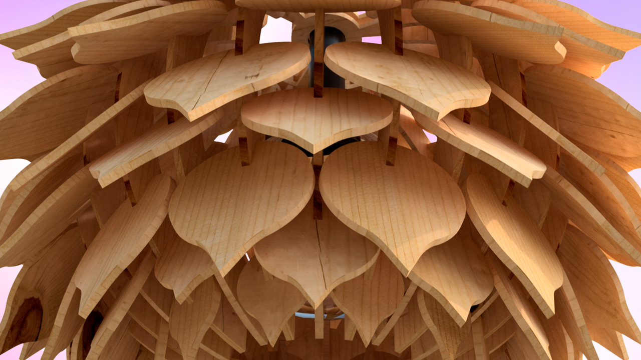 Люстра деревянная Шишка (2604095610) - фото 3 Люстра деревянная Шишка (2604095610) - фото 3