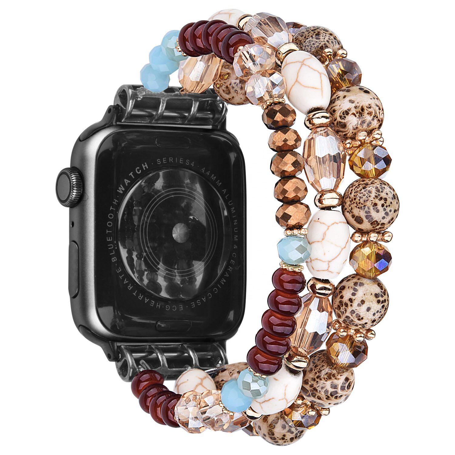 Ремешок для Apple Watch Прерия из бусин 38-40 мм Коричневый Ремешок для Apple Watch Прерия из бусин 38-40 мм Коричневый