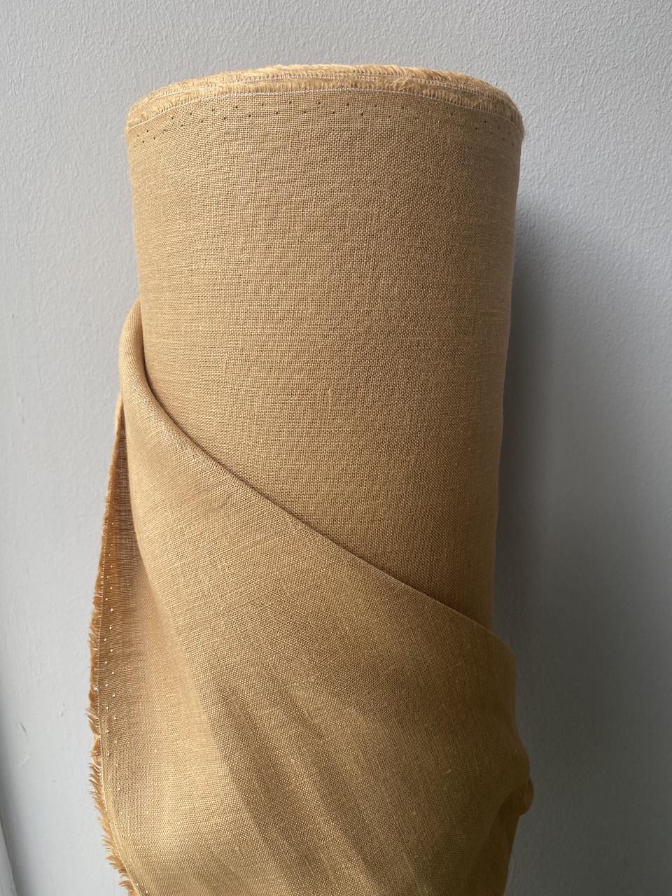 Ткань LINEN PLUS 100% лен 150 см 353 Рыжевато-коричневый